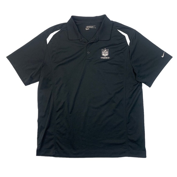 Nike Polo Shirt Mens XXL 2XL Black Tour Dri Fit Golf Phoenix Youth Football - Picture 1 of 11